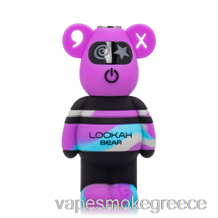 Vape Greece Lookah Bear 510 μπαταρία μωβ βαφή γραβάτας